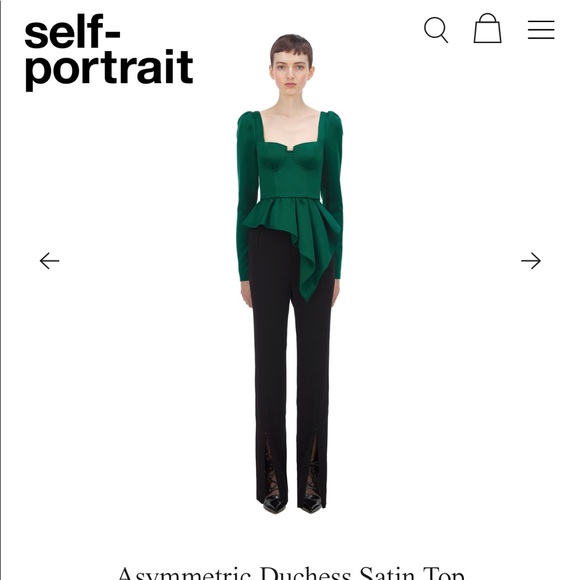 Self-Portrait Duchess Top - Picture 3 of 7